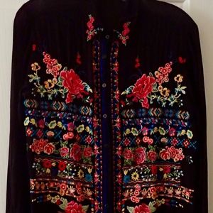 Johnny Was Button Down Long Sleeve Tunic